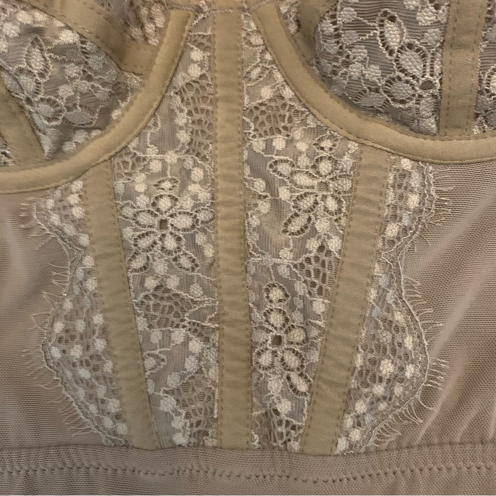 Urban Outfitters Olive Tank/Dress with Lace Trim Size XS - Picture 4 of 9